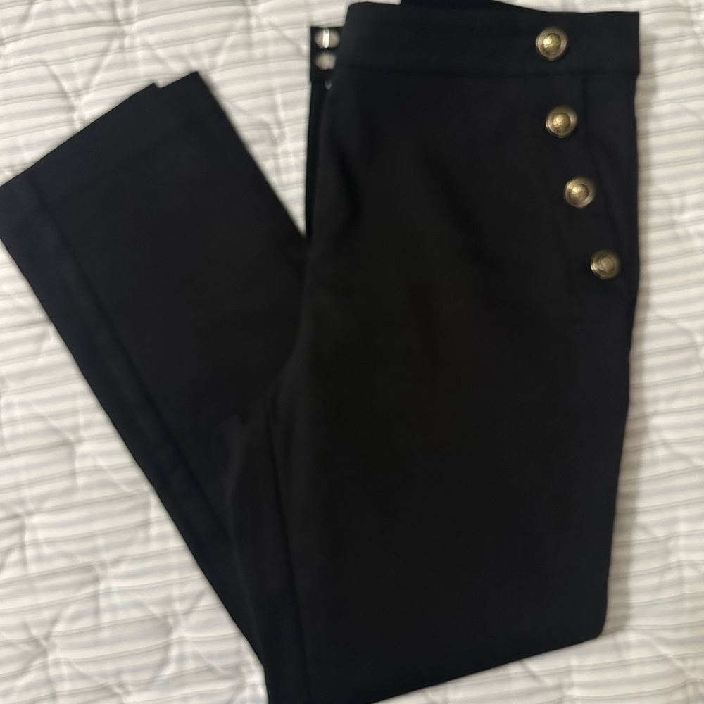 LOFT Black Curvy Fit Pants